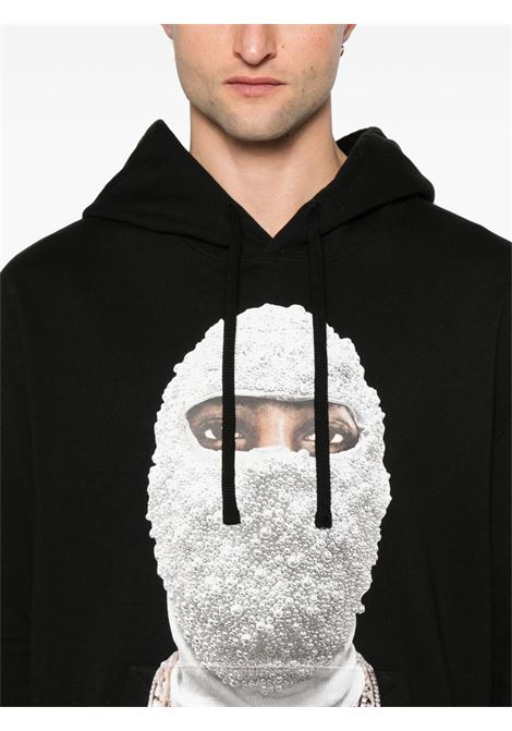 Felpa con cappuccio in nero ih num uh nit - uomo IH NOM UH NIT | NUS25255009